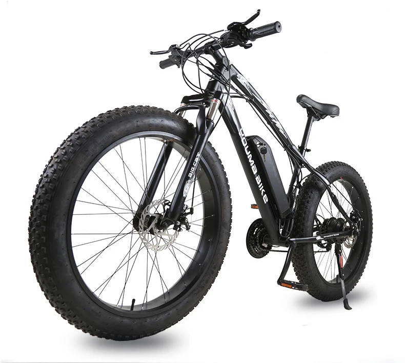 Clearance 27 speed Powerful 4.0 inch Fat Tire electric Mountain Bike 36V 10AH 300W eBike downhill Bicycle  free shipping 16