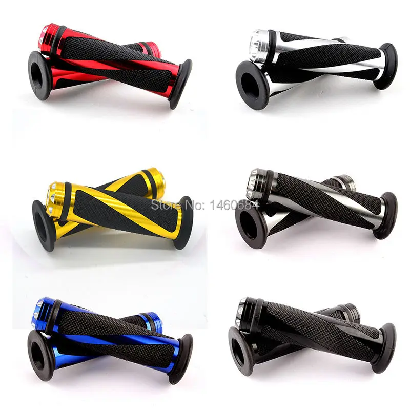 Motorcycle Left Handlebar 22mm and Twist Throttle 25mm Handles Grips for Motocross Dirt Bike in