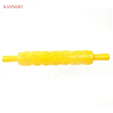 KANNERT 1 шт. Роллинг штифт Подсолнух узоры инструменты для выпечки помадка тисненая форма для украшения торта, ролик для пасты, антипригарный