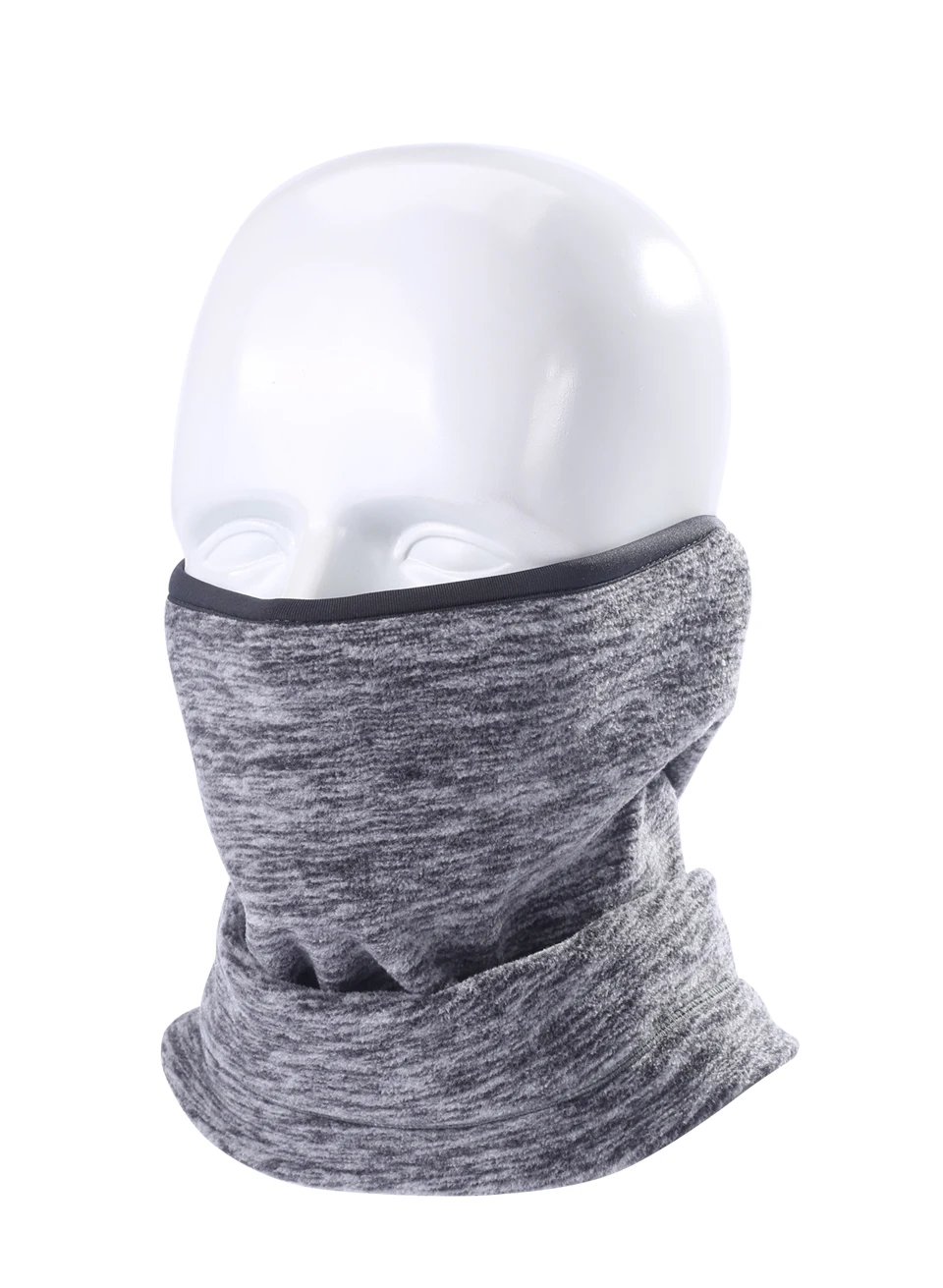 Зимний теплый флисовый шейный шарф, наполовину Бандана с изображением масок для лица, шейный трубчатый платок для лица, повязка на голову, платок для женщин и мужчин