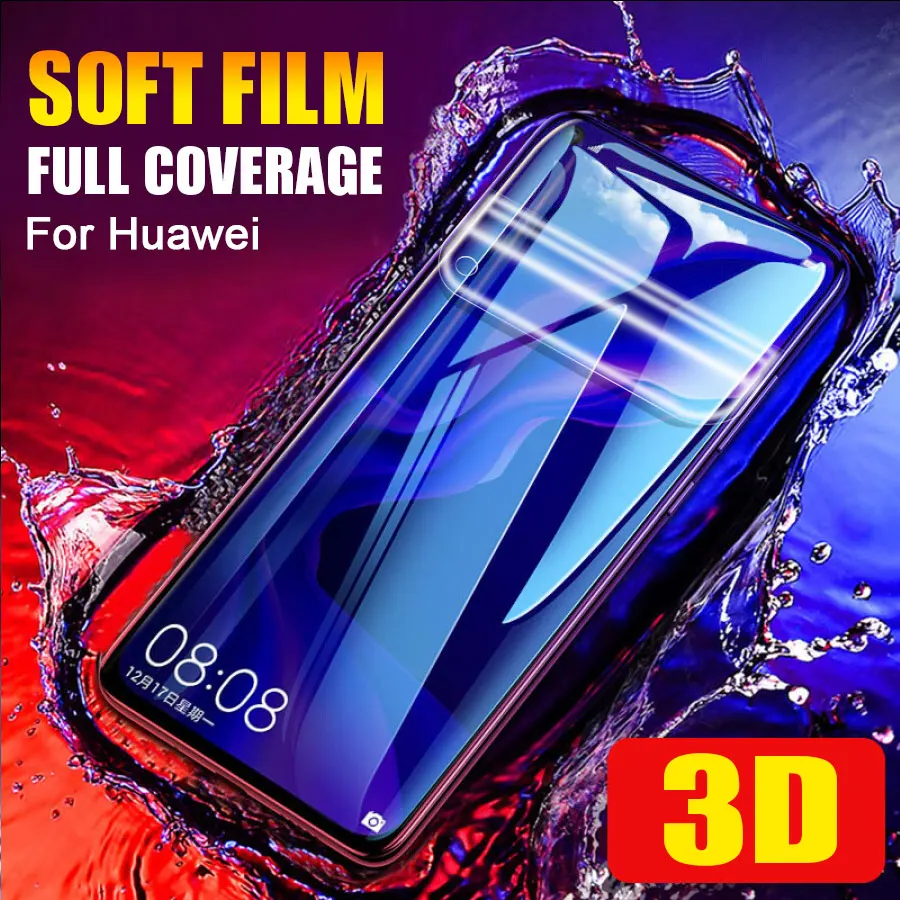 

Vladimir Soft TPU Film 3D Full Cover For Huawei P Smart Plus 2019 Honor View 20 Note 10 Mate 2010 Pro Lite 20X Nova 4 3 3I