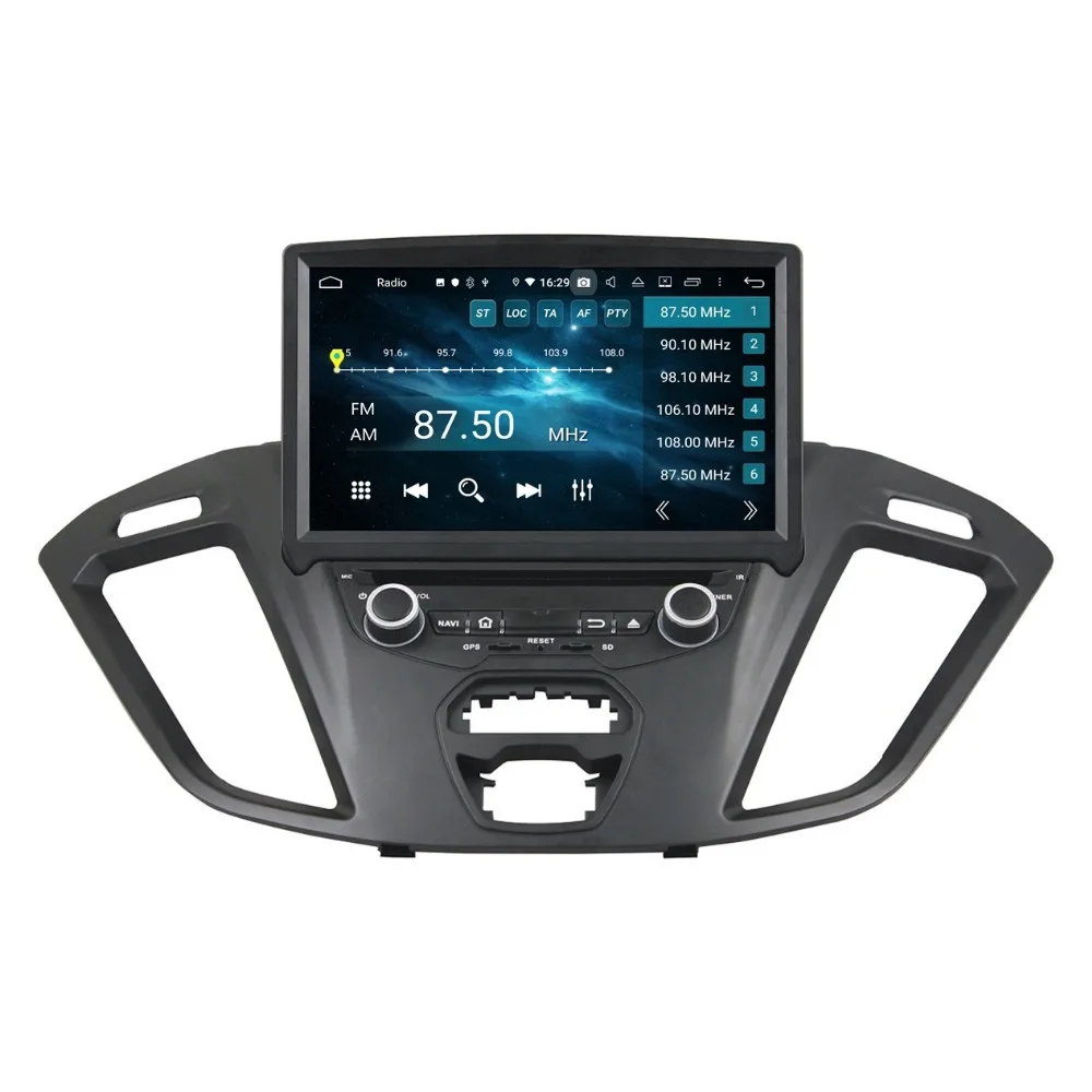 Top DSP Android 9.0 Octa Core 8" Car DVD GPS for Ford Transit Custom 2016 RDS Radio 4GB RAM Bluetooth 4.2 WIFI USB 32GB/64GB ROM 8