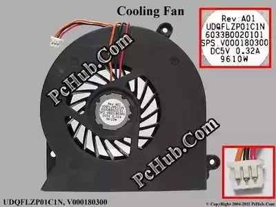 

laptop cpu cooling fan FOR Toshiba Satellite A500 A505 A505D A505-S6033 netbook UDQFLZP01C1N 6033B0020101 V000180300 MCF-812BM05