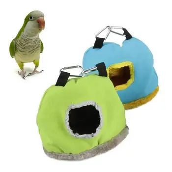 

New Bird Parrot Plush Warm House Hanging Nest Bed Hammock Cave Cage Pet Supplies
