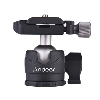 

Andoer Camera Mini Tabletop Ball Head 360 Degree Video Tripod Ballhead Mount with Quick Release Plate for Canon Nikon Sony