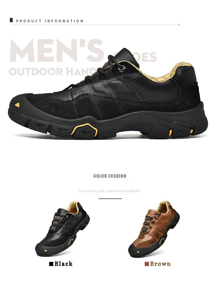 CLAX/мужские рабочие ботинки из натуральной кожи; сезон весна-осень; защитная обувь; мужские кожаные ботинки кэжуал; ботильоны; прогулочная обувь размера плюс