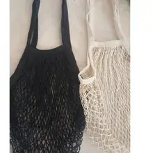 10 шт./лот творческий стиль сетки Сетчатая Сумка для покупок с длинным сумка через плечо с ручкой для повторного использования хозяйственная сумка «фрукты»