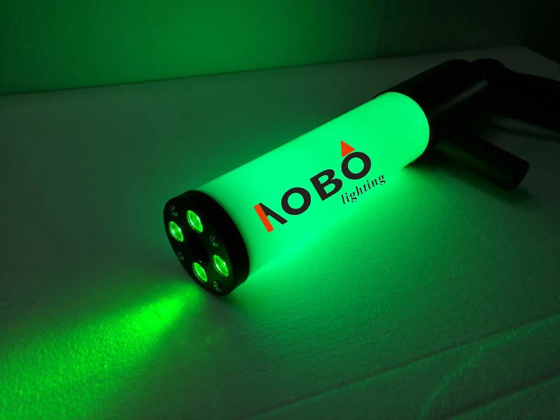Handheld Led co2 gun cryo LED CO2 Jet machine Pistol Special Effects co2 Cannon guns free co2 gas hose (8)