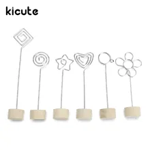 Kicute Funny Wood Memo Pincer Clips Paper Photo Clip Holder Wooden Small Clamps Stand School Office Supplies Accessories Decor