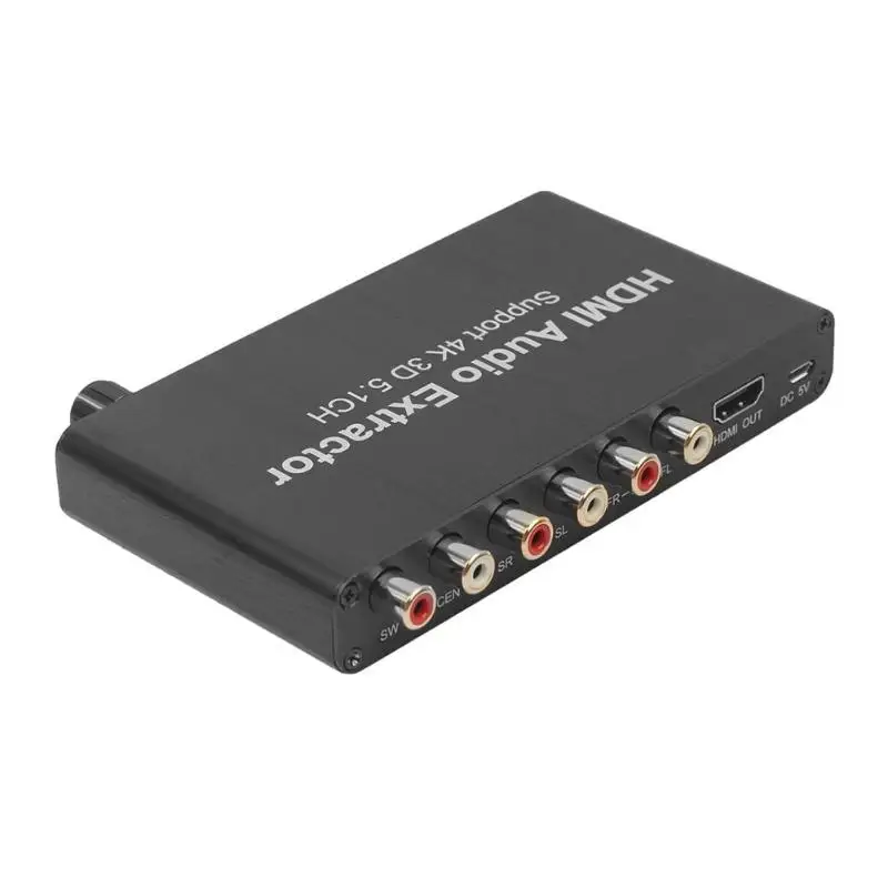 ALLOYSEED 5.1CH HDMI аудио экстрактор Декодер коаксиальный к RCA AC3/DST к 5,1 усилитель аналоговый конвертер Поддержка 4 к 3D для PS4 DVD