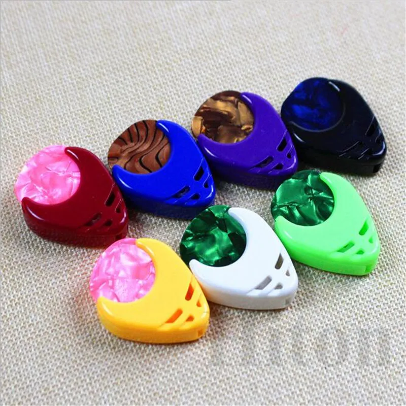 6pcs Durable ABS Triangle Heart shaped Guitar Pick Picks Collection