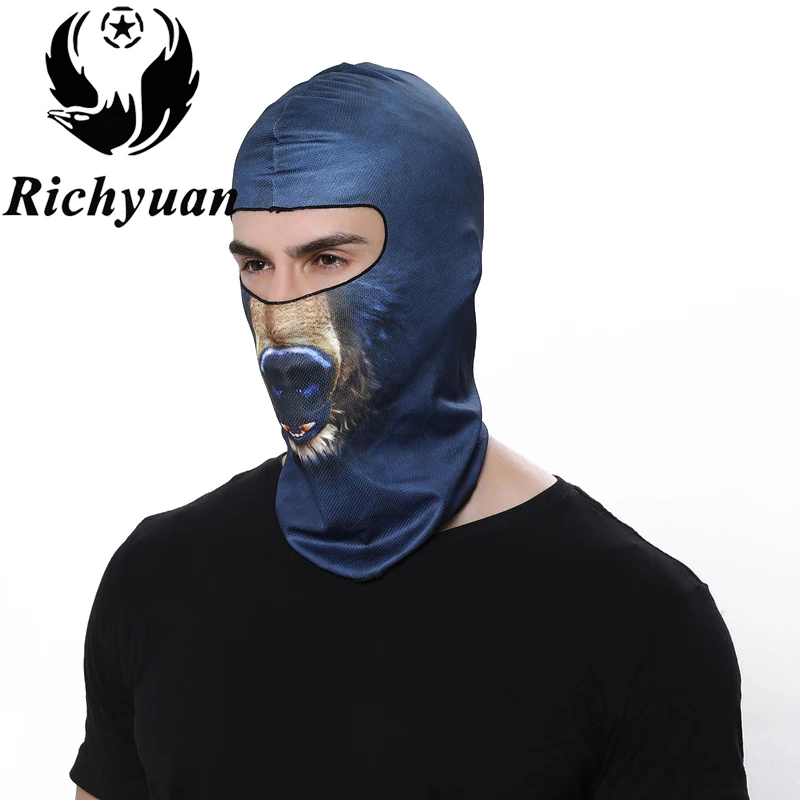 

Quick Drying Animal Thin Realtree Hood Camouflage Cap Hats Balaclava Bicycle Tactical Snowboard UV Protection Full Face Mask