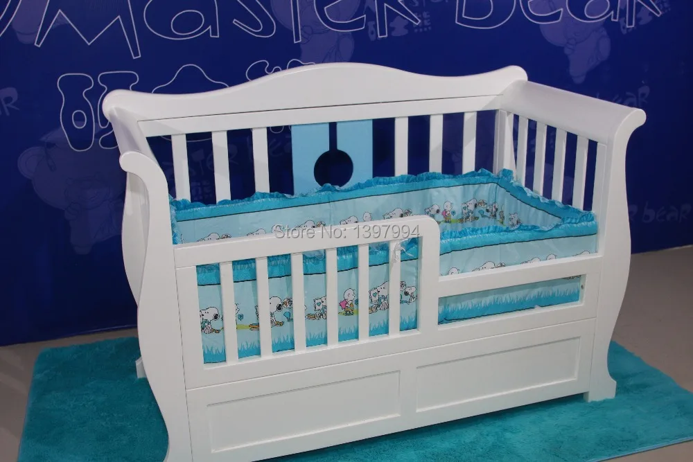 Modern Minimalist All Wood Furniture Pine Child Bed Cot