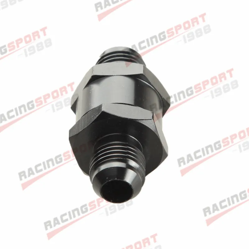 Fuel Check Valve 6AN AN6 AN-6 Fuel Non Return One Way Check Valve Petrol Diesel Aluminium Black