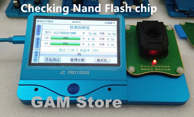 JC программатор NAND Flash PCIE Baseband eeprom считывающий модуль записи для iPhone/iPad Error батарея ремонт данных инструмент исправление машины