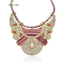 Женская мода, этнические ожерелья и кулоны, бохо, макси чокер, большой богемный воротник, красное вино, ювелирные изделия, племенная веревка, цепь, аксессуары