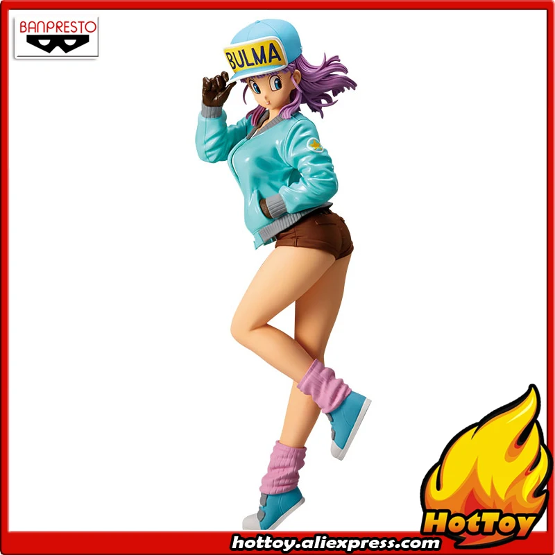 100% оригинальная Коллекционная Фигурка Banpresto с блестками Bulma II (специальный цвет