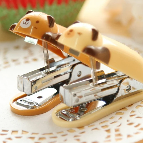 3 pcs/set Stapler for No. 10 Staples Rilakkuma design Hand puncher
