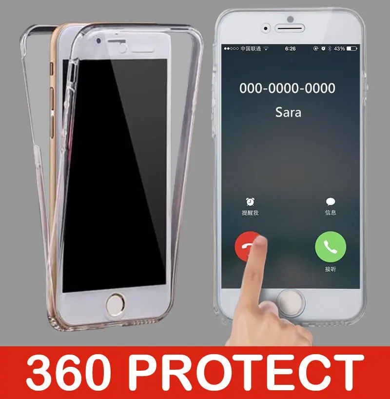 

Rainbow 360 Curve Full Body Soft Case For iphone 7 Plus 5s 5 SE 6 6s Plus Cover Silicone TPU Screen Protector Back Phone Cases