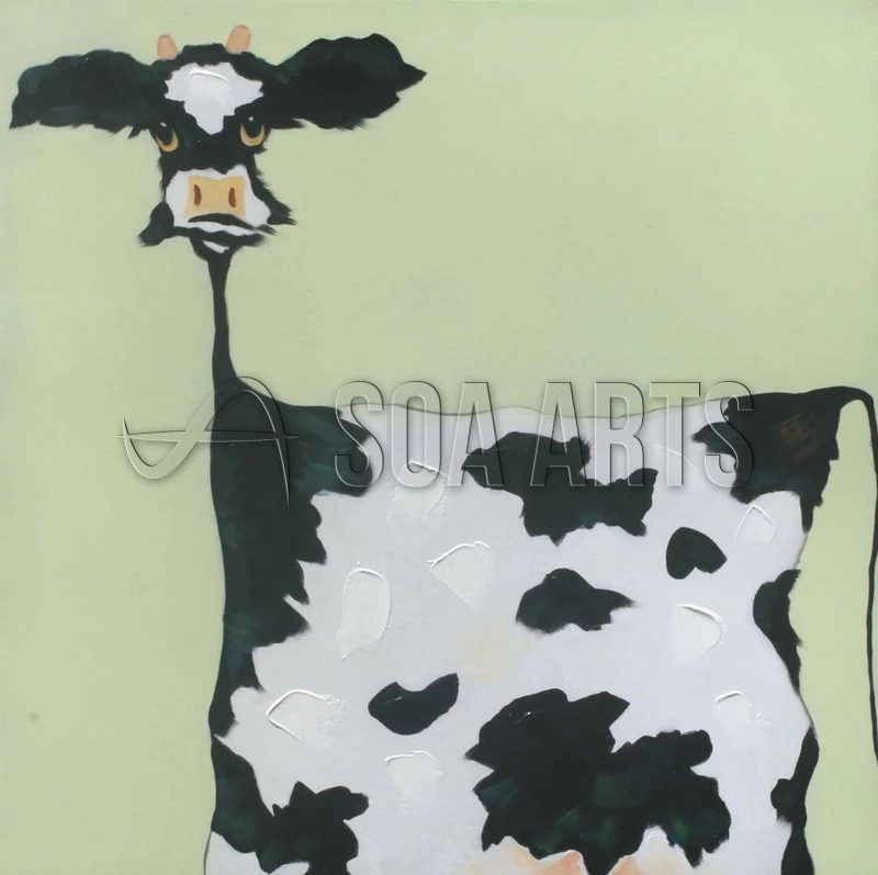 Hand Painted Cute Animal Oil Painting On Canvas For Kids Room