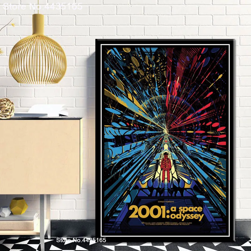 2001 космическая Одиссея постер фильма Классические Постеры к фильмам и принтам настенные картины искусство холст живопись для гостиной домашний декор