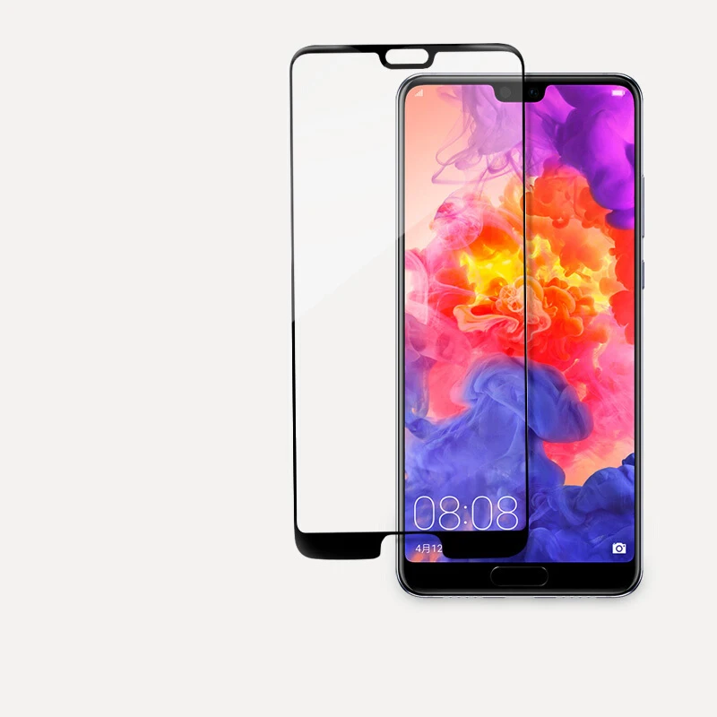 EXUNTON 5D закаленное стекло с холодной резьбой для huawei P20 Pro 3D полное покрытие небьющиеся края протектор экрана для huawei P20 Lite