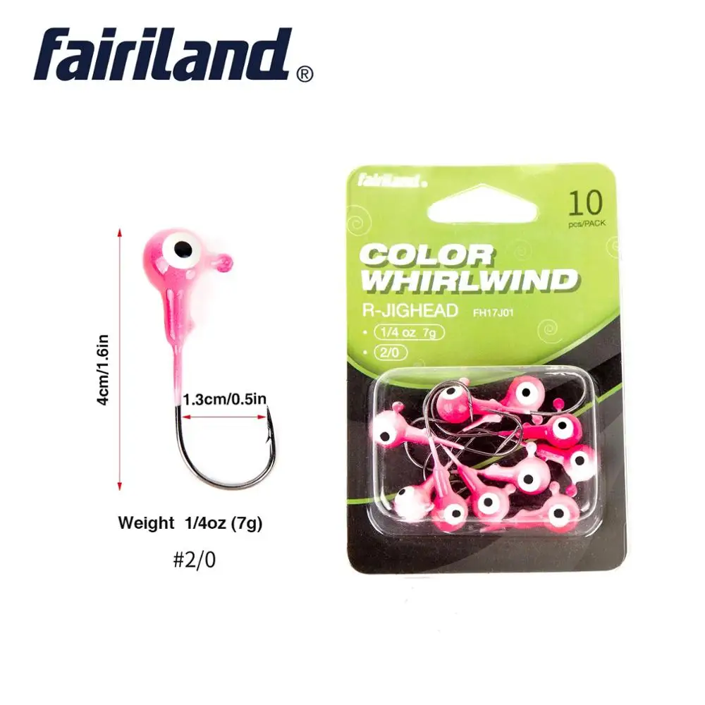 2-Цвет 2 глаз Jig head крючок 10 шт./упак. 3,5g 7g 10,5 14g круглая приманка со свинцовым джиг оснатка приманки рыболовные крючки для мягкой приманки рыболовные снасти - Цвет: pink