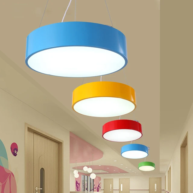 Colorful Kids Pendant Lamp Fashion Light Fixture For Kid Colorful Kids Pendant Lamp Fashion Light Fixture For Kid Room Kindergarten Lamparas De Techo Colgante Suspended Luminair