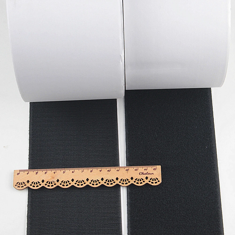 Magic Tape Black White Hook Loop Fastener Magic Sticker Self Adhesive