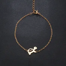 Какана милый маленький Tur золотистого и серебристого цвета Pulseira Feminina браслет из нержавеющей стали для женщин Lover's обручальные ювелирные изделия