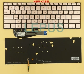 

Russian RU layout backlight keybord for ASUS ZENBOOK 3 UX390 UX390UA keyboard with backlit Golden color
