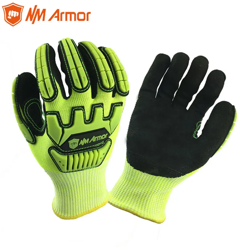 

NMArmor Anti Vibration Mechanic Cut Resistant Safety Protection Work Gloves guantes anticorte