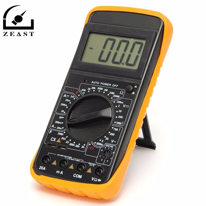 

DT9205A AC/DC LCD Display Professional Electric Handheld Tester Digital Multimeter Voltmeter Ohmmeter Ammeter Capacitance Tester