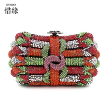 XIYUAN/Брендовая женская ручная сумка с жемчугом, элегантная дамская сумочка-клатч, вечерняя сумочка со стразами, свадебная сумочка, сумочка для невесты, сумка-мессенджер на плечо