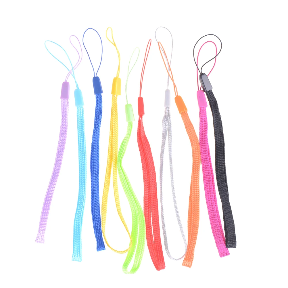 10Pcs Wrist Hand Chain Straps Cord DIY Hang Lanyard Mobile Phone Keychain USB Badge Cords Straps Bag Accessories