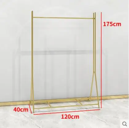 Новая модная одежда магазинный демонстрационный стеллаж для выставки товаров, простые золотые пол-стиль Женская Одежда для хранения данных на стене - Цвет: 13