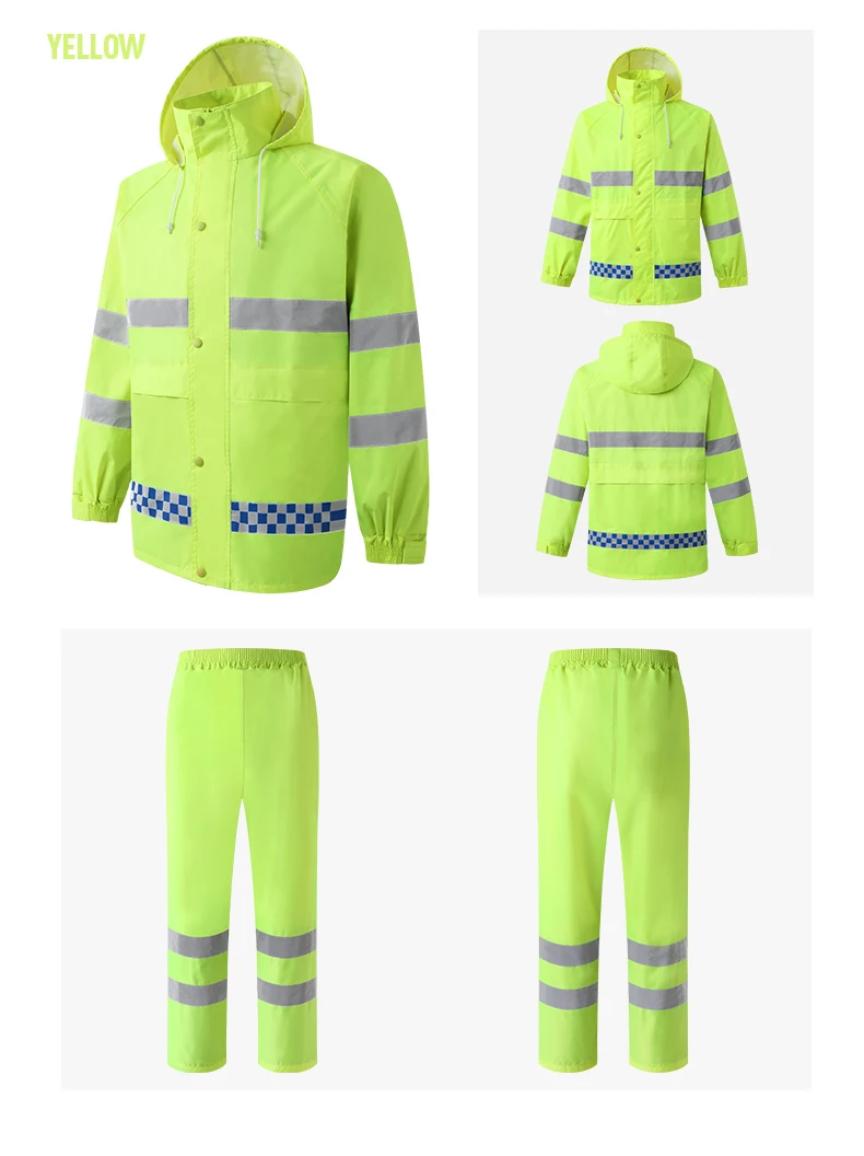 Hi Vis куртка темно-синяя Защитная куртка Рабочая одежда мужская водонепроницаемая дождевик