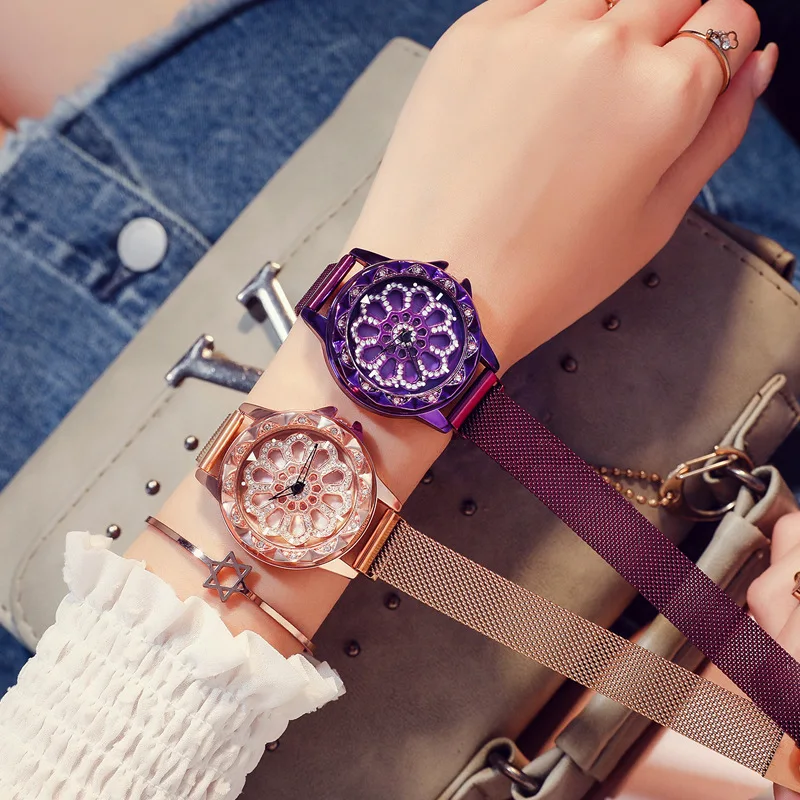 

New Fashion Top Brand Rose Gold Stainless Steel Strap Watches Women 2019 Ladies Casual Dress Quartz Wristwatch Reloj Mujer