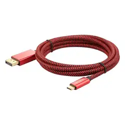 USB C к DisplayPort 4K кабель 7 футов Плетеный, USB 3,1 type C к DP кабель для S8/S8 Plus, Aple, 2016 2015 Pro