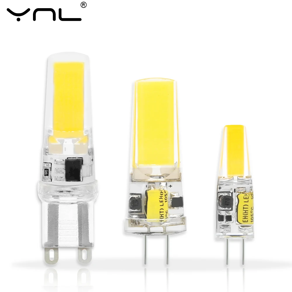 

LED Lamp G4 G9 E14 AC/DC 12V 220V 3W 6W 9W COB G4 G9 LED Light Bulb for Crystal Chandelier Lights Replace Halogen Lamp Spotlight