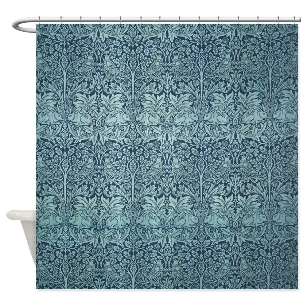 Brer Rabbit по Вильям Моррис декоративная ткань занавеска для душа с 12 крючками Ванная