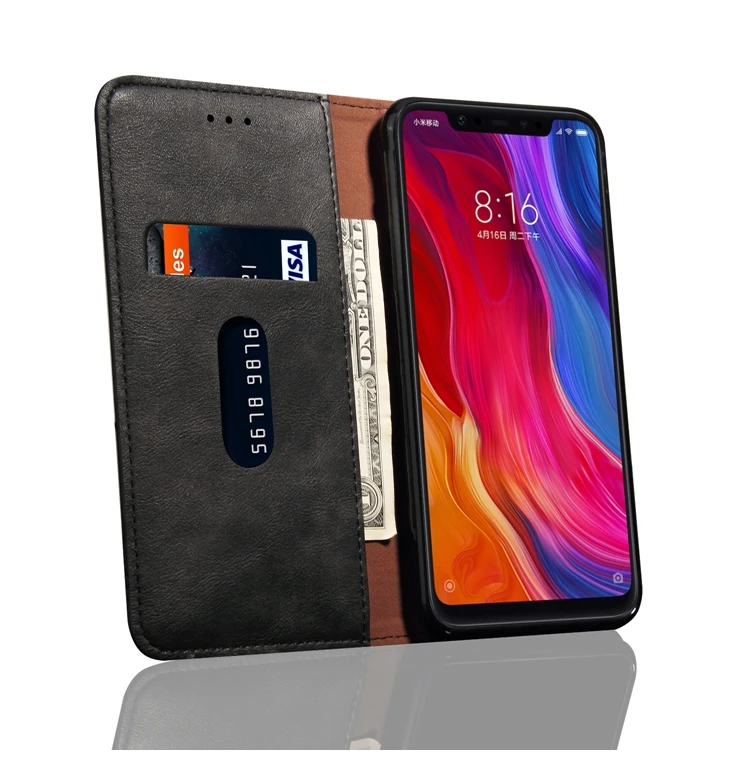 Кожаный флип для Xiaomi mi 8 SE чехол Etui Xiaomi mi 8 SE чехол-книжка для Coque Xio mi 8 SE Чехол-Кошелек держатель для карт чехол-книжка