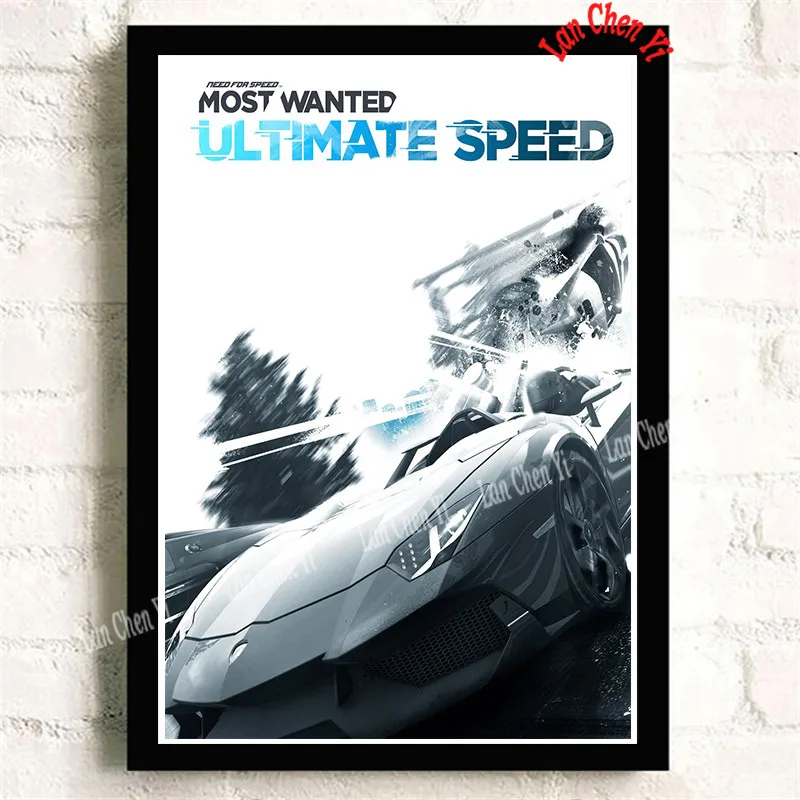 Need For speed классические игры мелованная бумага плакат для кафе Креативные обои украшение интерьера