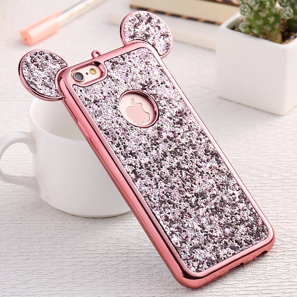 FLOVEME Glitter Cover For iPhone 6 6S Plus iPhone 7 8 Plus