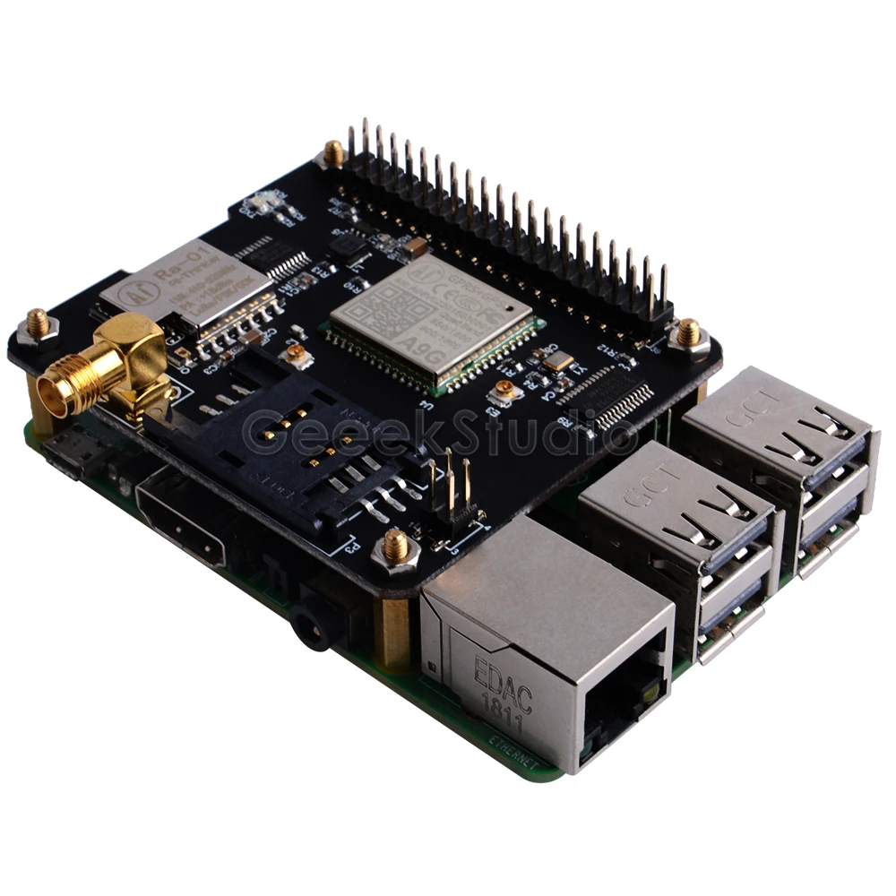 IoT Node(A) один из Docker Pi серии модуль содержит GSM, gps, Lora модуль бортовой 5V+ 3V Двойной источник питания радио устройство