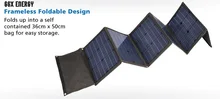 GGX ENERGY 120W Solar Folding Kit Monocrystalline Solar Battery 120 Watt Portable Solar Panels for Camping 1 Array