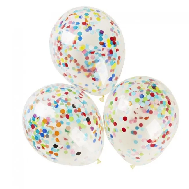 

Mixed Color Confetti Balloons Birthday Party Unicorn Wedding Decoration Balls Valentine's Day Baby Shower Easter Clear Balloon