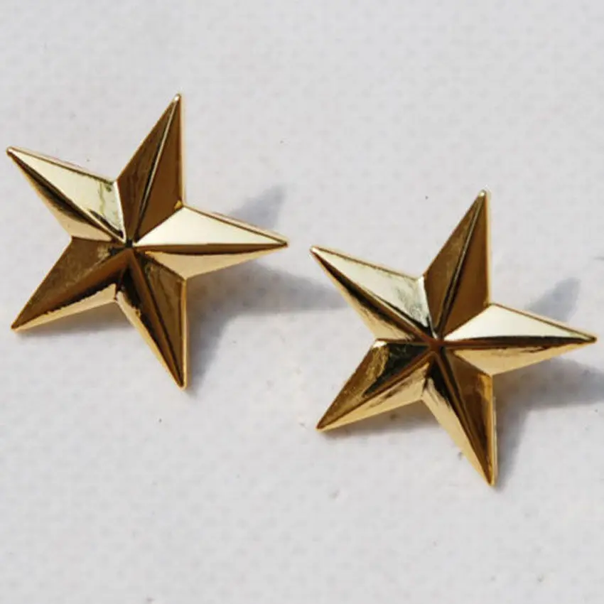 WW2 пара США армия одна звезда Brigadier общего ранга значки золото US147|us ww2|ww2 usbadge badges |