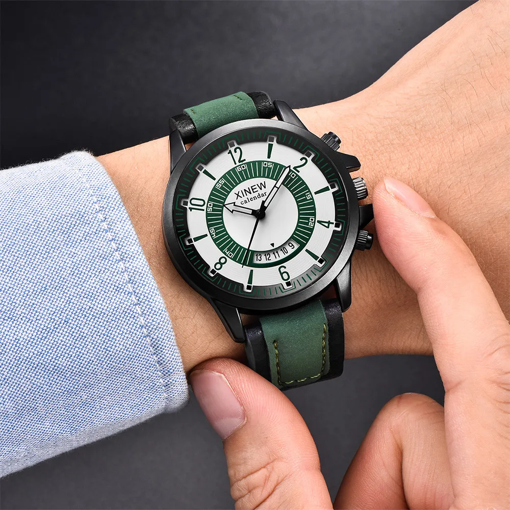 

2019 New Mans Vintage Quartz Watch Men Watches Top Brand Luxury Male Clock Business Mens Wrist Watch erkek kol saati Hot Sale