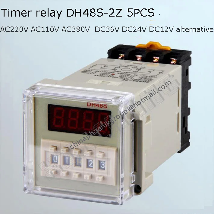 Digital timer relay switch Time Delay Relay Counter DH48S 2Z (AC220V /110V/380V /36V DC24V/12V